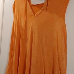 Orange Sleeveless Top